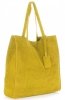 Kožené kabelka shopper bag Vittoria Gotti žltá V205454